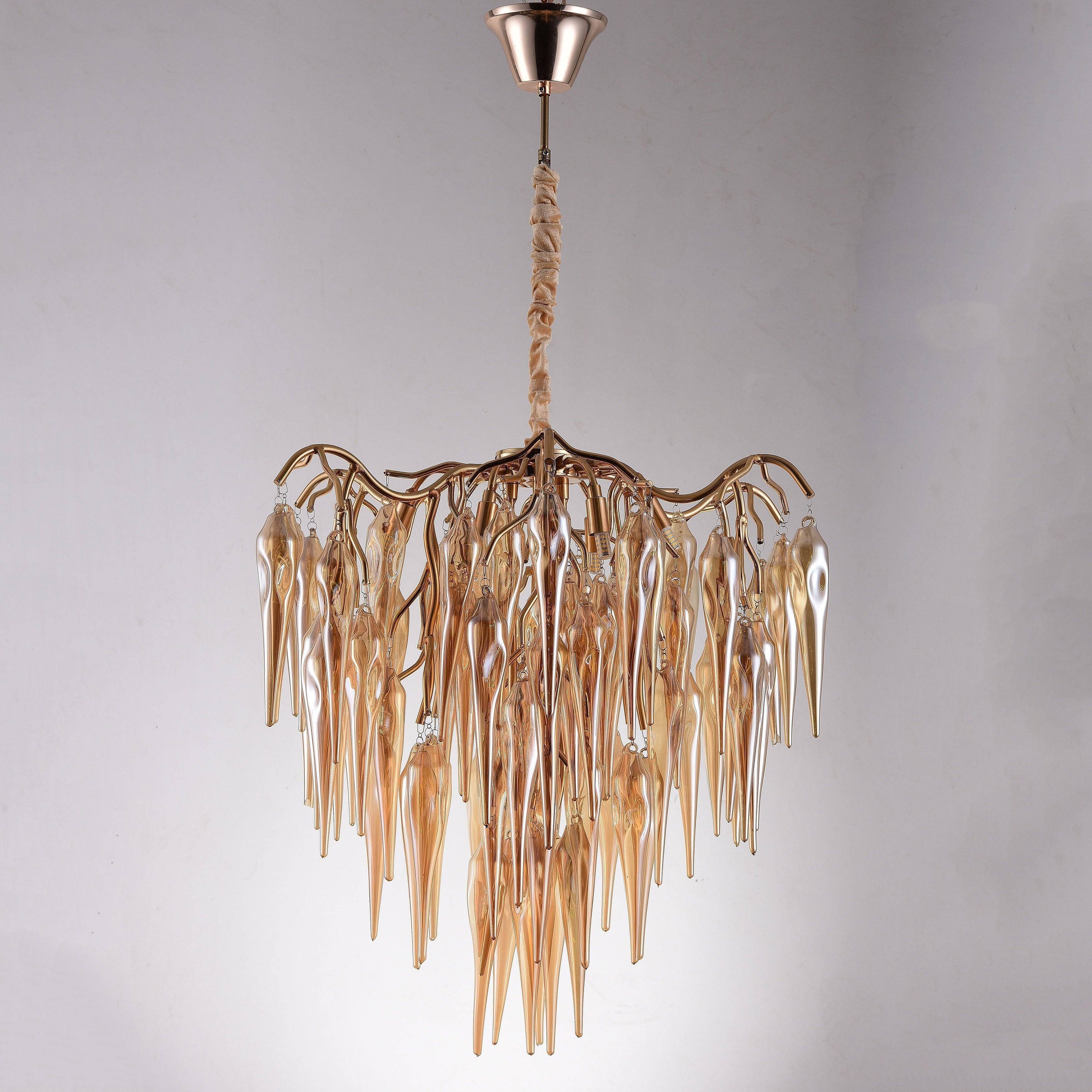 Glacier Organic Branch Round Chandelier