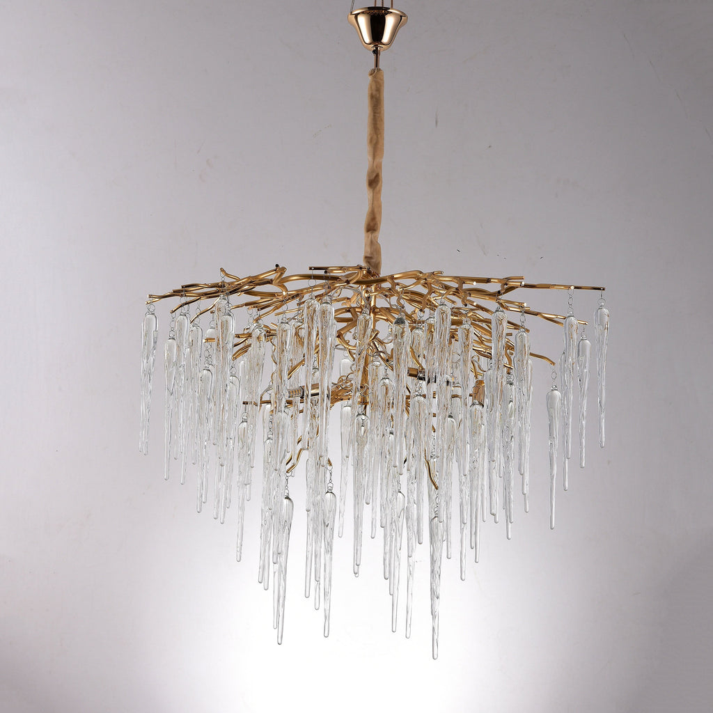 Glacier Organic Branch Round Chandelier