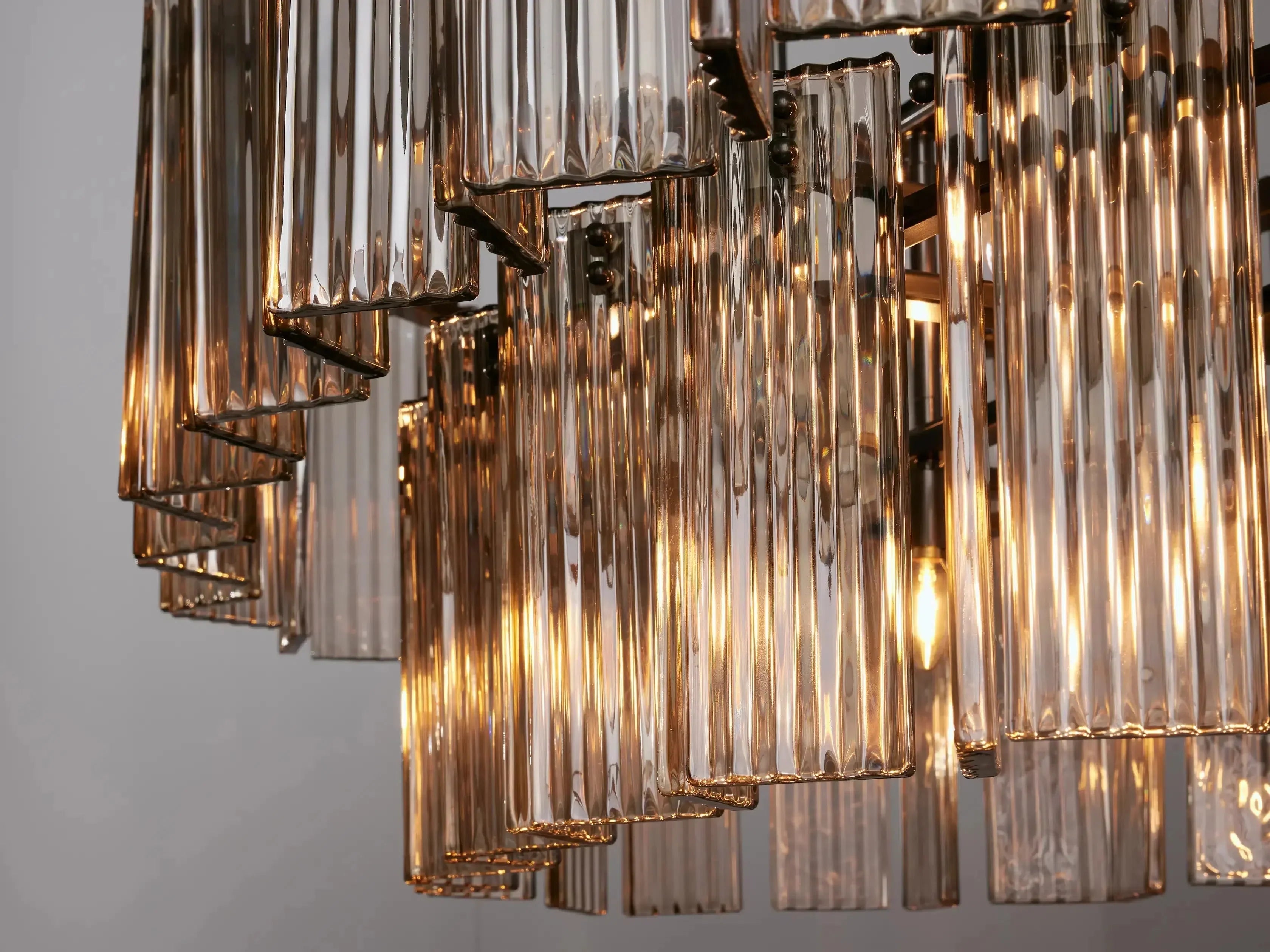 Delsie Oval Art Glass Chandelier