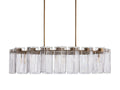 Delsie Oval Art Glass Chandelier