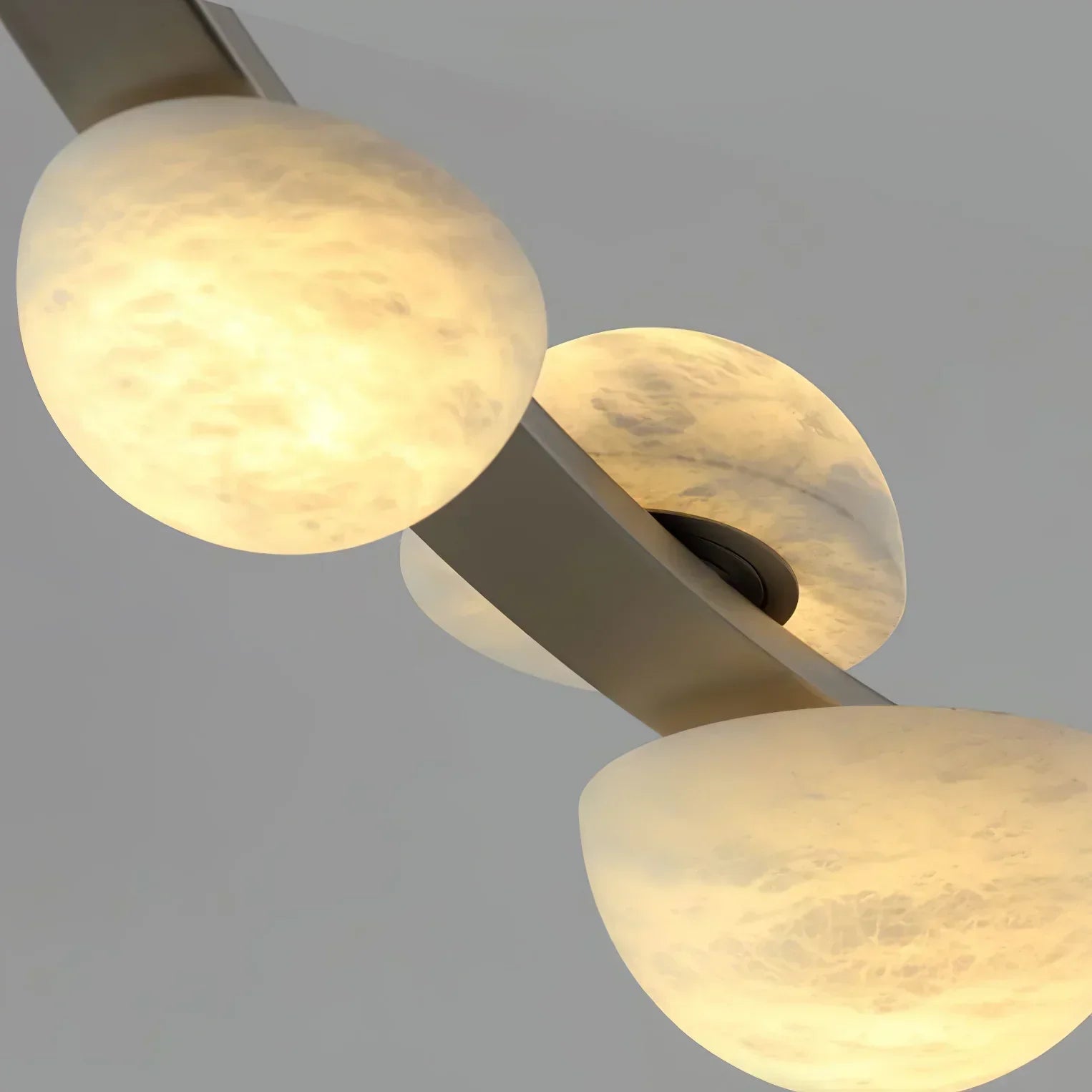 Alex Modern Dew Drops Alabaster Chandelier - Riviko