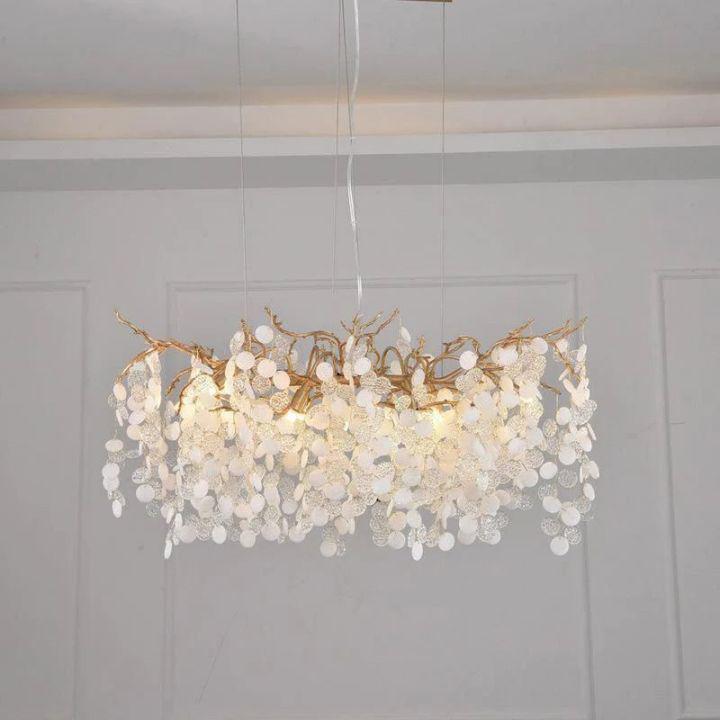 Riviko Verdant Branch Brass Chandelier - Background Shot