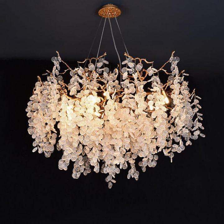 Riviko Veridian Bloom Round Branch Chandelier - Background Shot