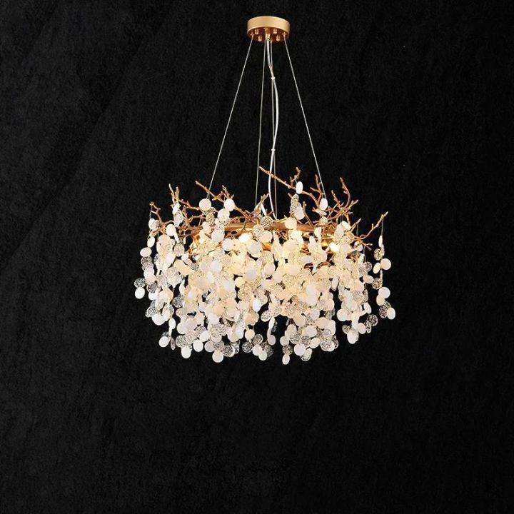 Riviko Verdant Bloom Round Branch Chandelier - Background Shot
