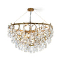 Doris Branch Brass Crystal Chandelier