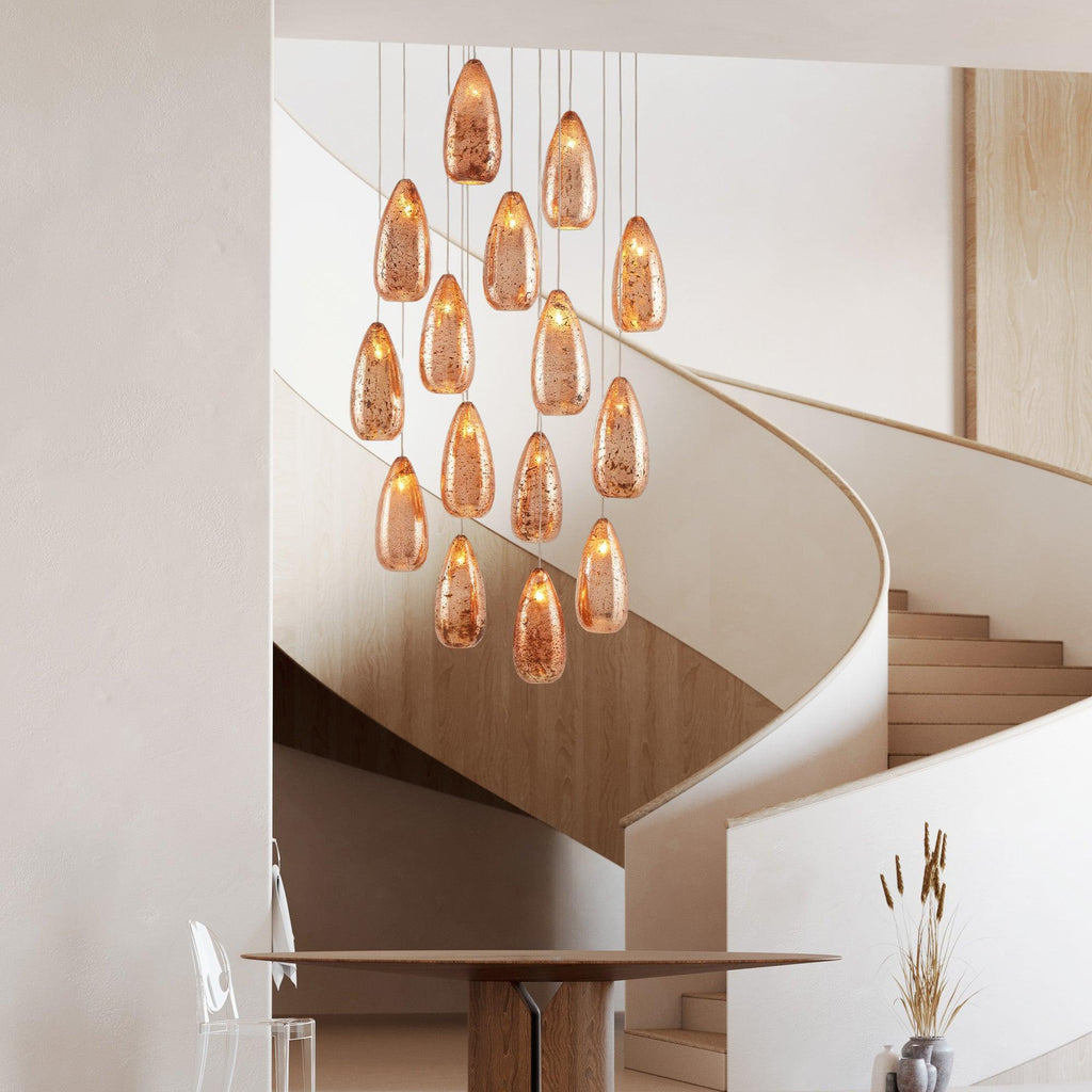 Edda Raindrop Round Chandelier