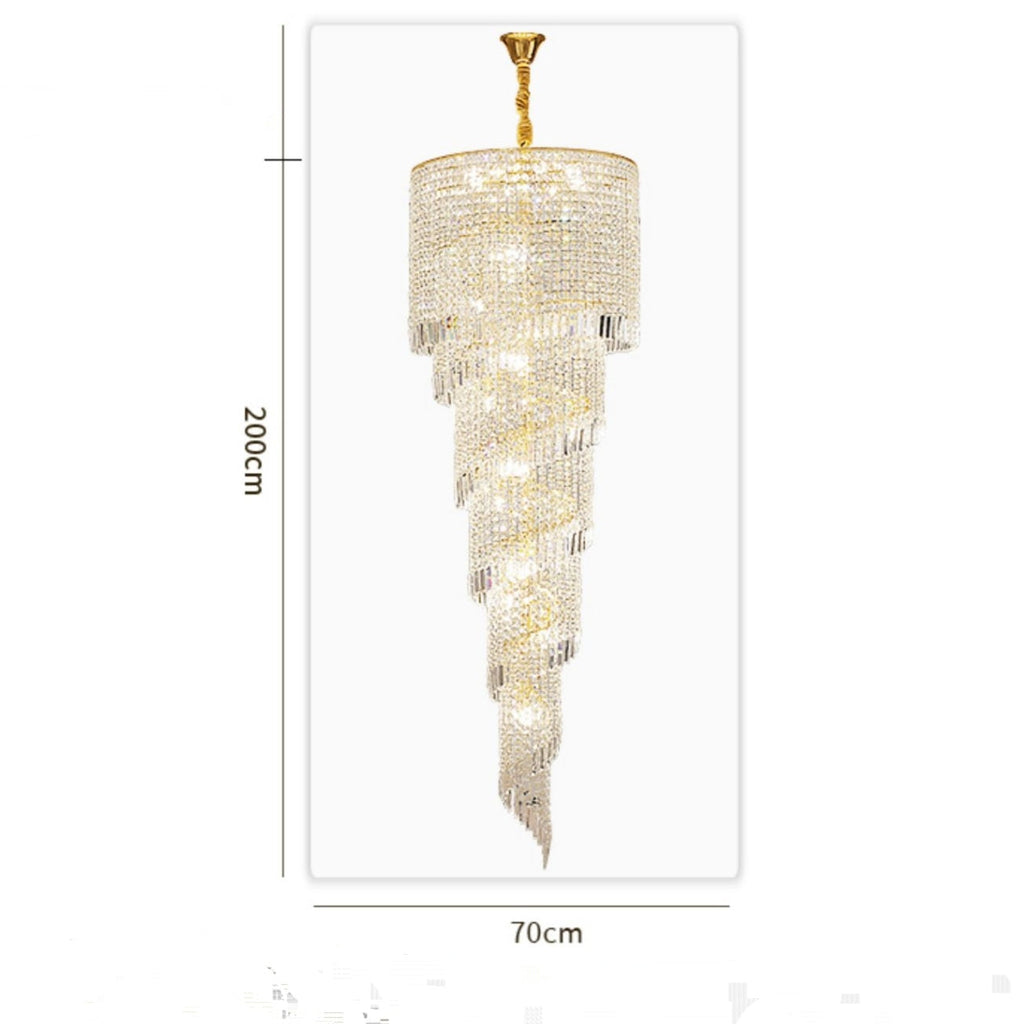 Riviko Grand Lumina K9 Crystal Chandelier - Background Shot
