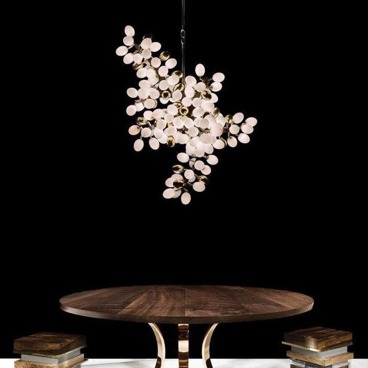 Riviko Verdant Canopy Vertical Grape Chandelier - Background Shot