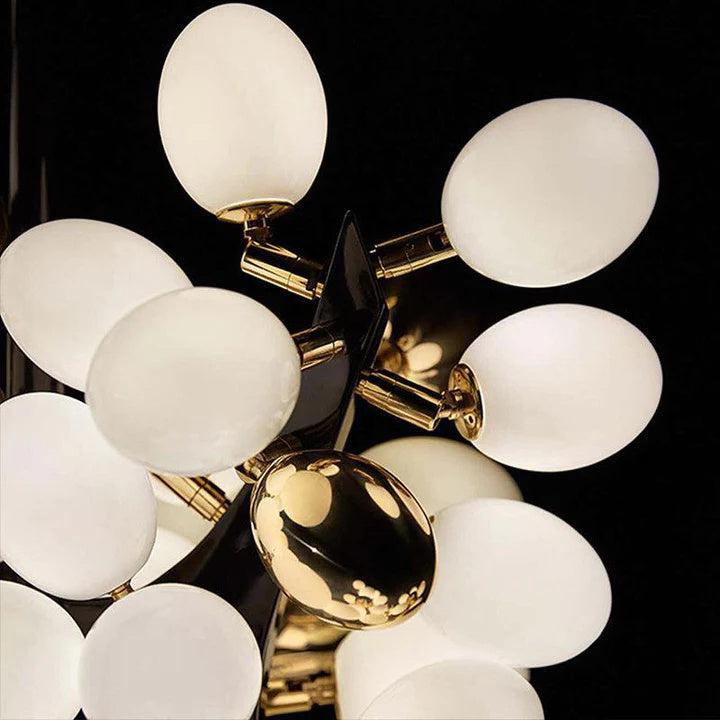 Riviko Verdant Canopy Vertical Grape Chandelier - Background Shot