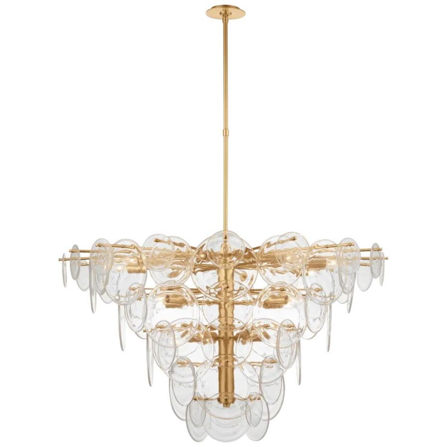 Riviko Regal Radiance Extra Large Chandelier 48"D - Background Shot