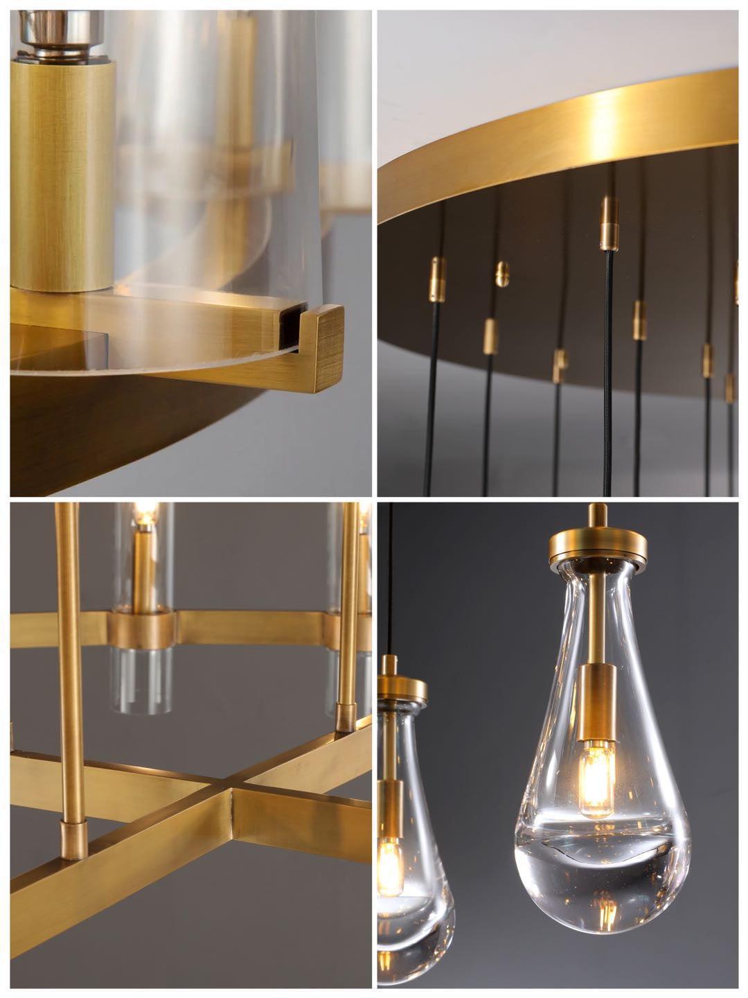 Soltaire Raindrop Round Chandelier 18"