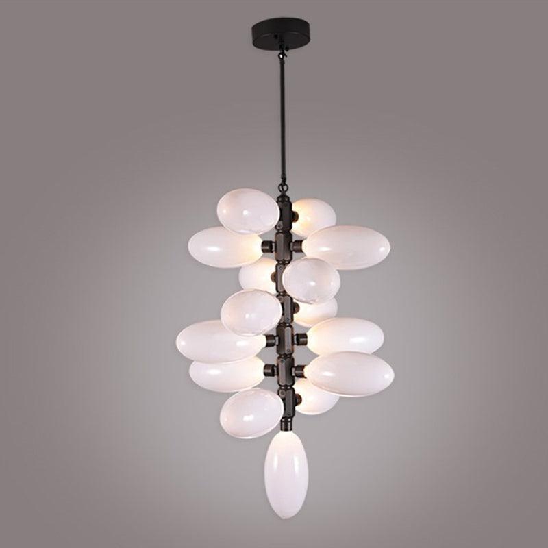 Riviko Verdant Vine Cascading Glass Chandelier - Background Shot