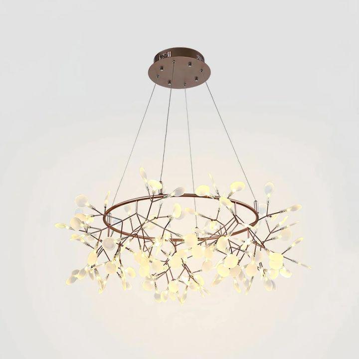 Riviko Luminous Bloom LED Chandelier - Background Shot