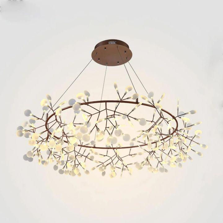 Riviko Luminous Bloom LED Chandelier - Background Shot