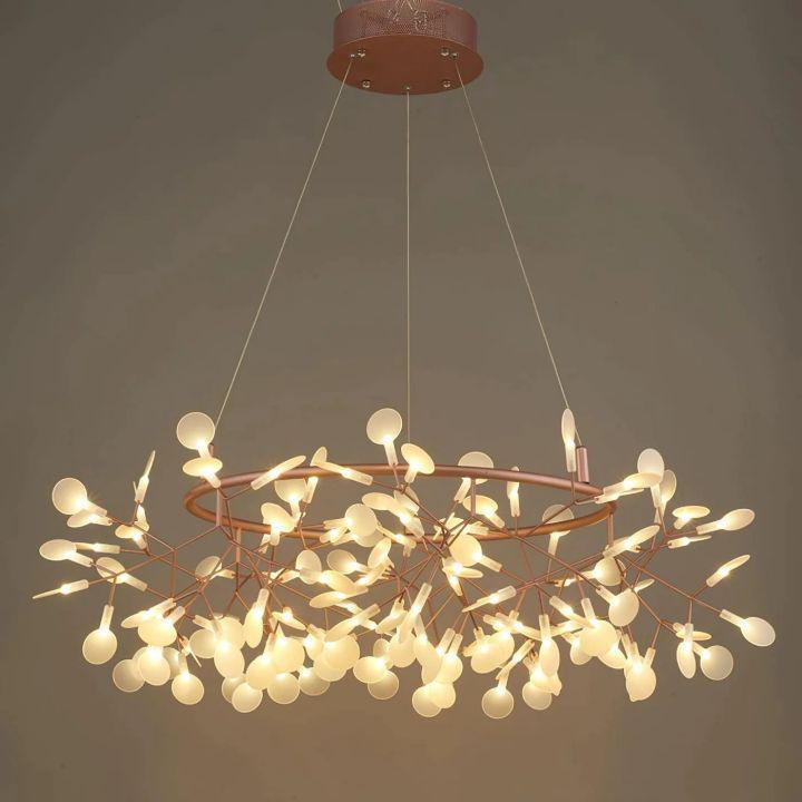 Riviko Luminous Bloom LED Chandelier - Background Shot