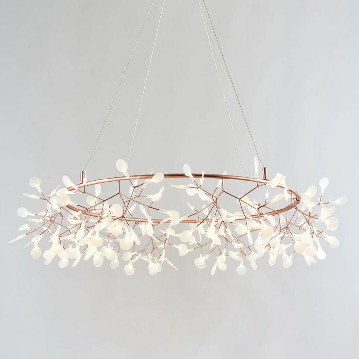 Riviko Luminous Bloom LED Chandelier - Background Shot