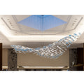 Galaxy Flying Surge Meteor Shower Crystal Spiral LED Chandelier
