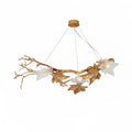 Riviko Veridian Branch Brass Chandelier - Background Shot