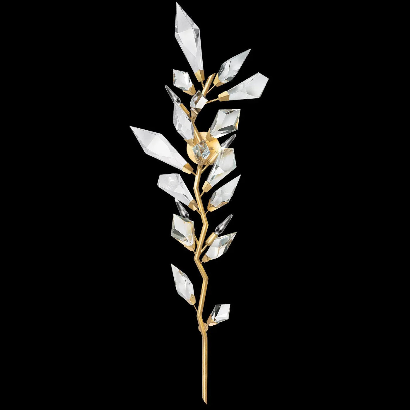 Addison 58" Gold&Silver Crystal Sconce