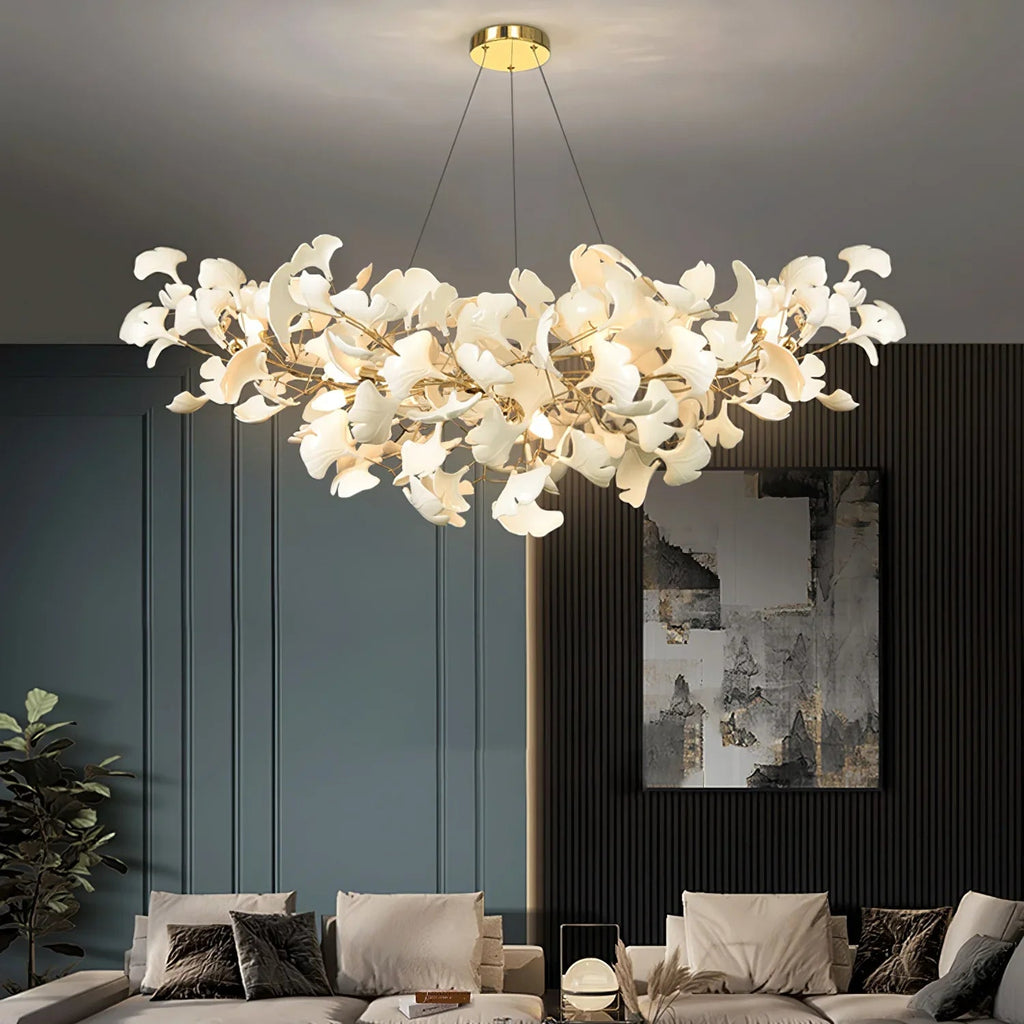 Ceramic Ginkgo Chandelier B