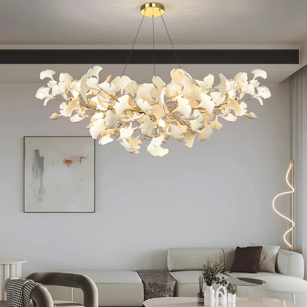 Ceramic Ginkgo Chandelier B