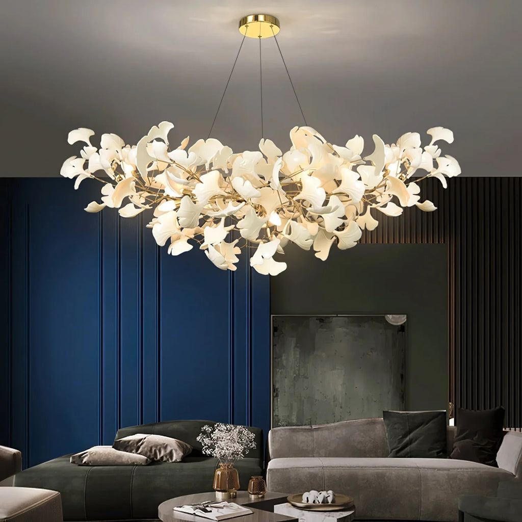 Ceramic Ginkgo Chandelier B