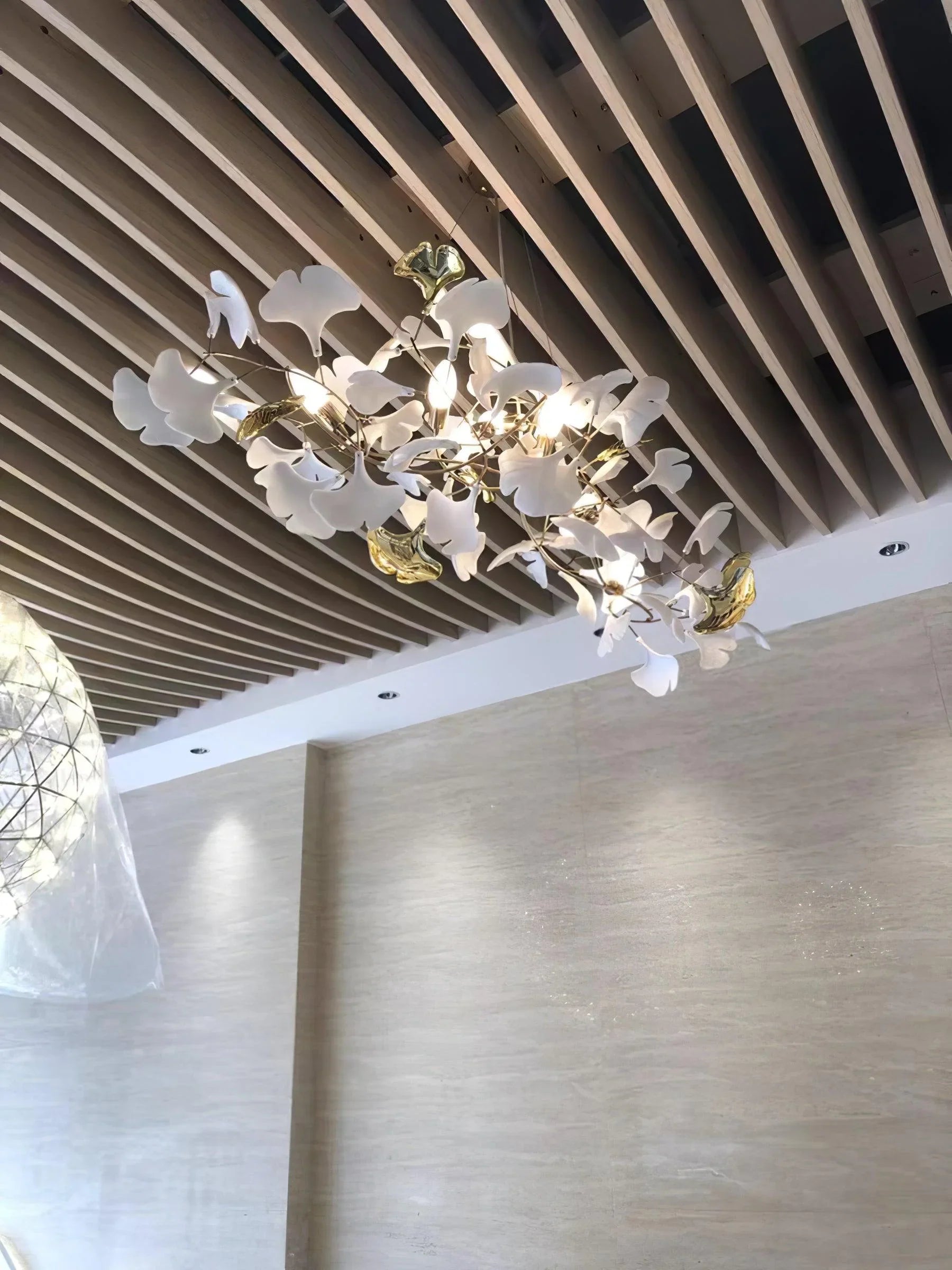 Ceramic Ginkgo Chandelier B