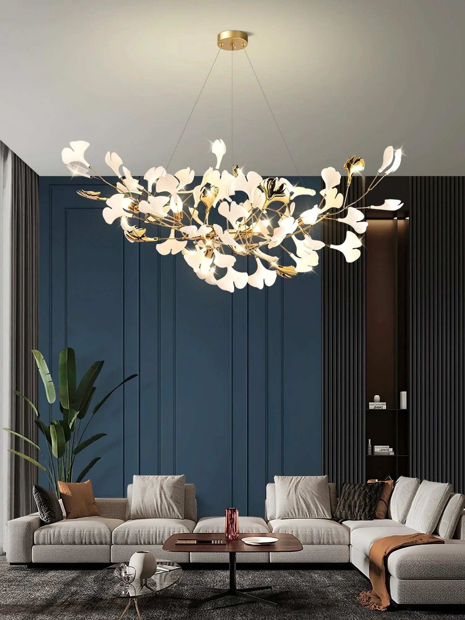 Ceramic Ginkgo Chandelier B