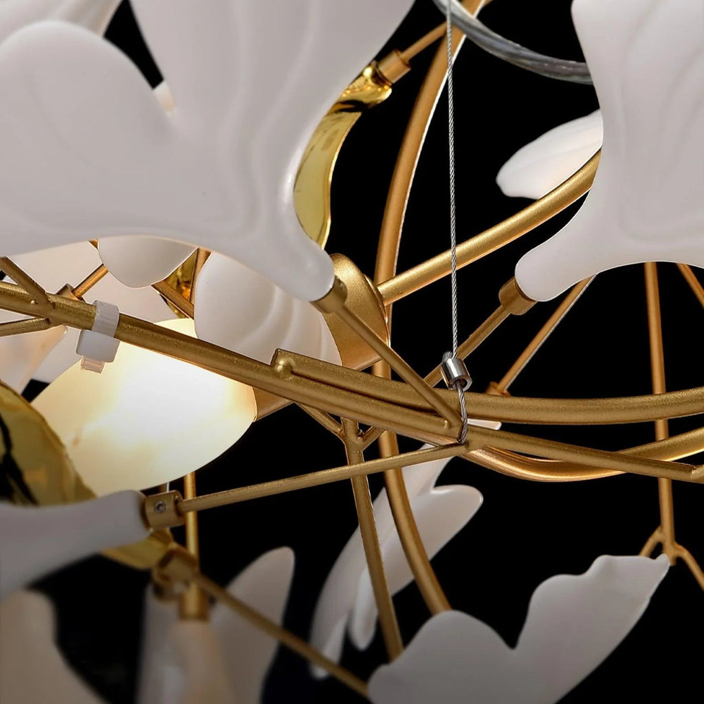 Ceramic Ginkgo Chandelier B