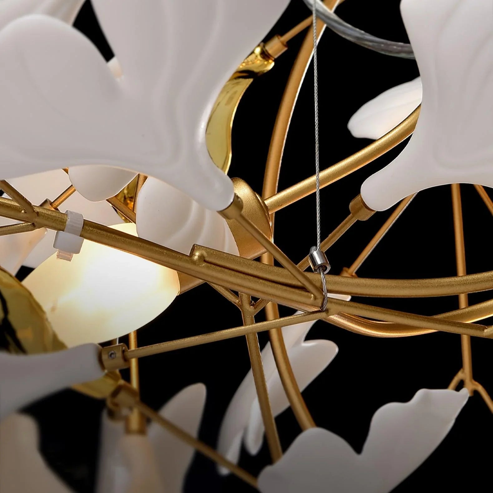 Ceramic Ginkgo Chandelier B