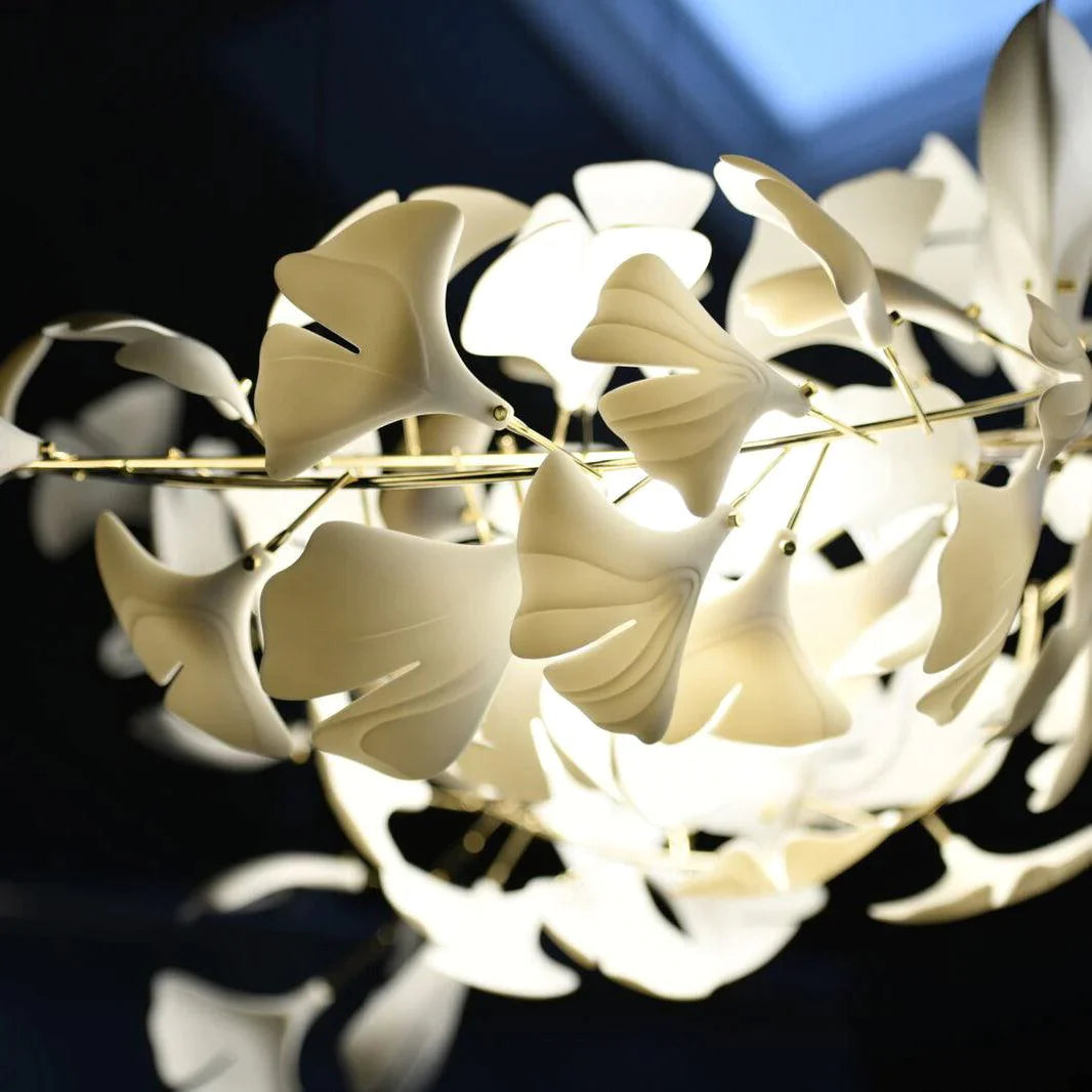 Ceramic Ginkgo Chandelier B