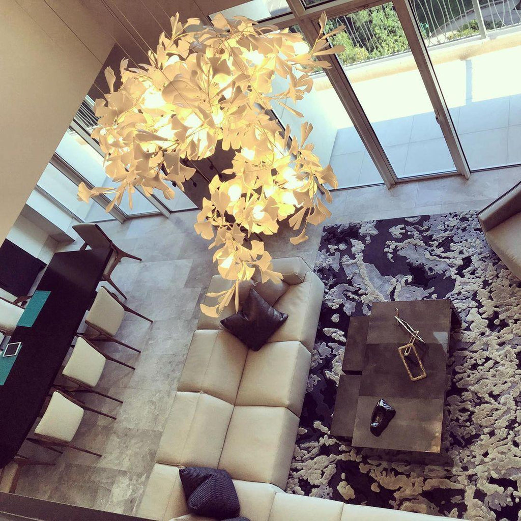 Ceramic Ginkgo Chandelier B