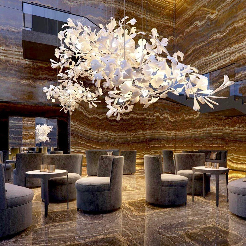 Ceramic Ginkgo Chandelier B