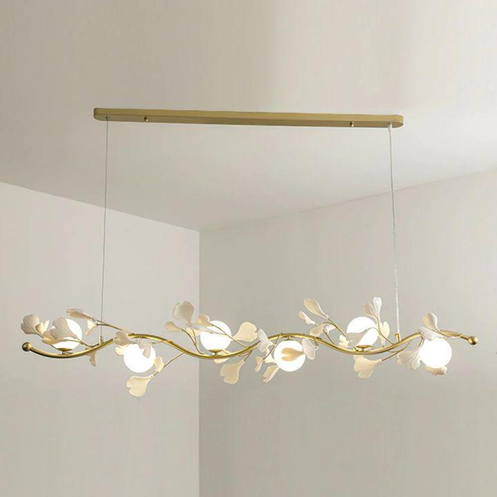 Riviko Ginkgo Bloom Glass Chandelier - Background Shot