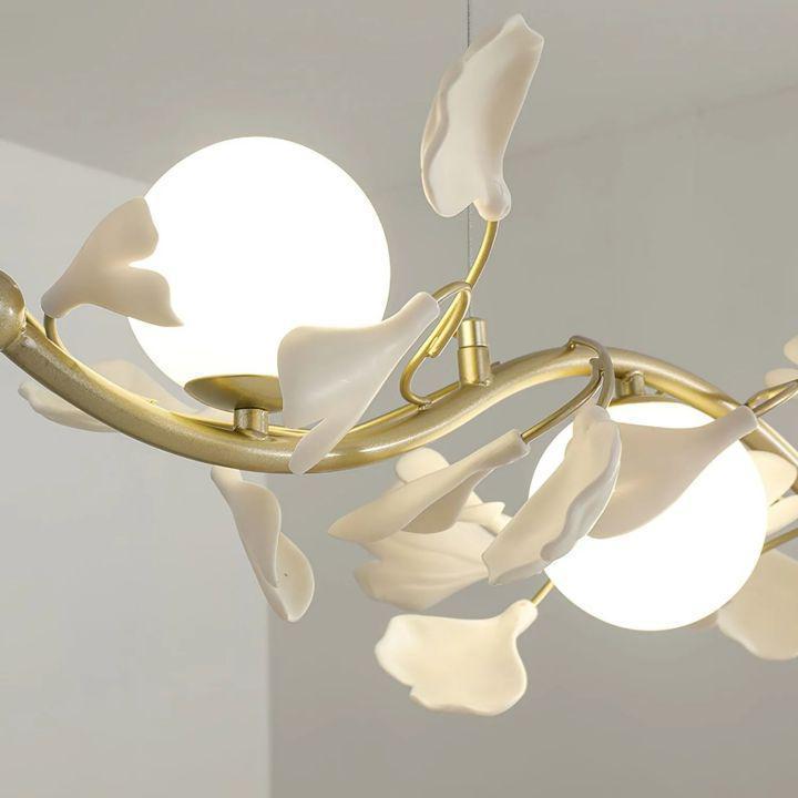 Riviko Ginkgo Bloom Glass Chandelier - Background Shot