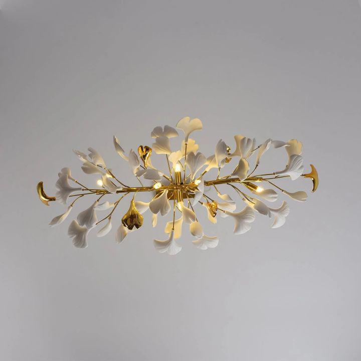 Riviko Ginkgo Petal Branch Chandelier - Background Shot