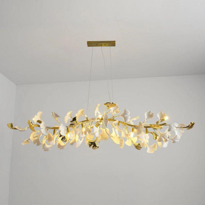 Riviko Ginkgo Petal Branch Chandelier - Background Shot