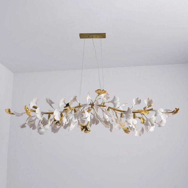 Riviko Ginkgo Petal Branch Chandelier - Background Shot