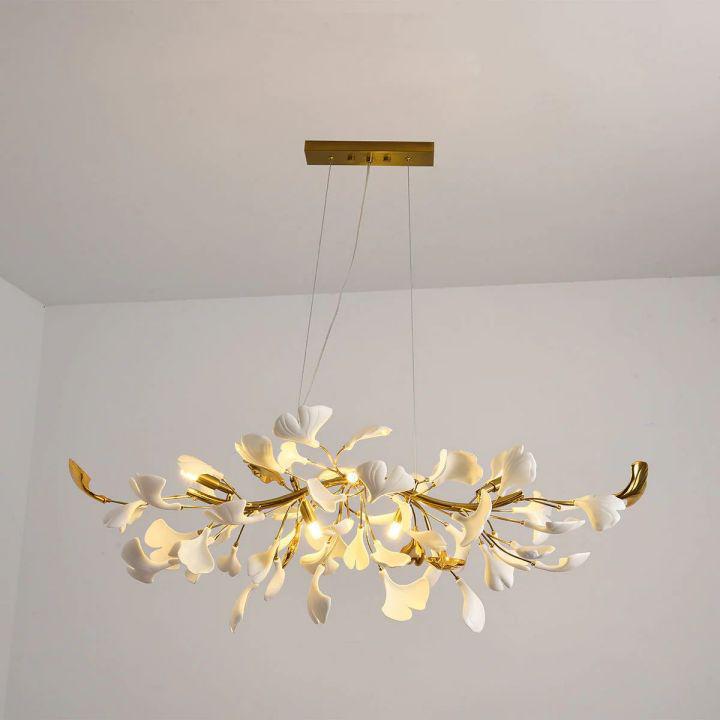 Riviko Ginkgo Petal Branch Chandelier - Background Shot