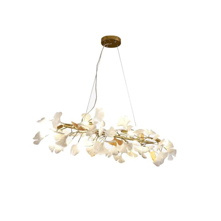 Ceramic Ginkgo Chandelier Style E