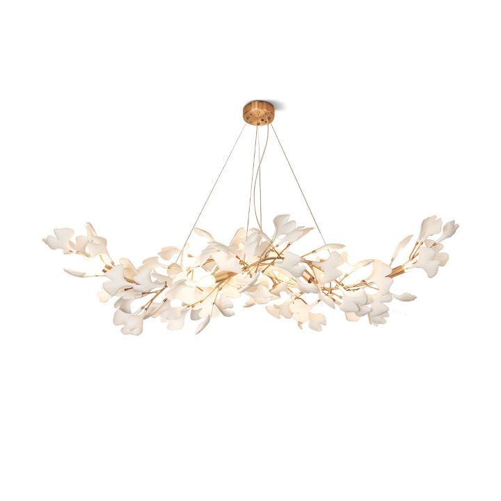 Ceramic Ginkgo Chandelier F