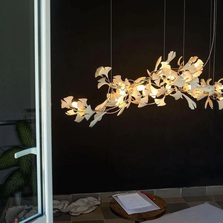 Ceramic Ginkgo Chandelier G