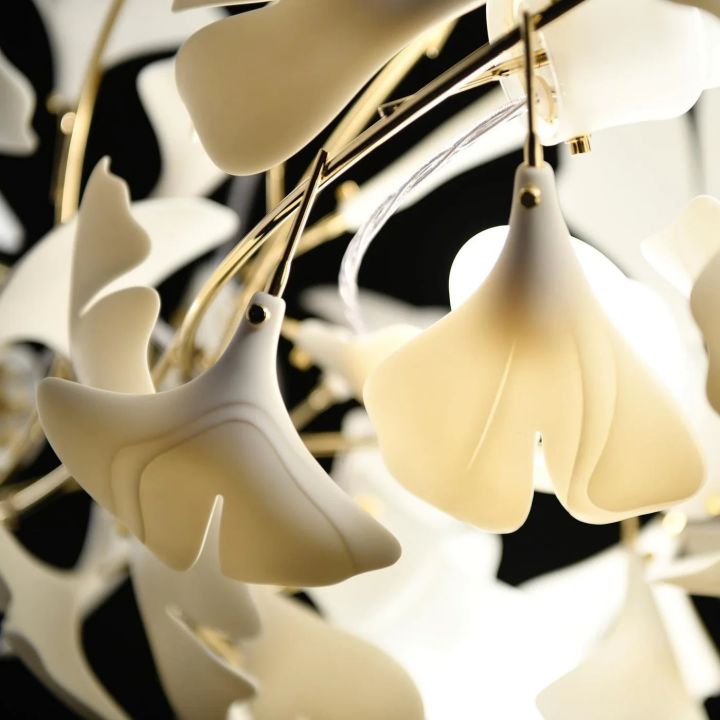 Ceramic Ginkgo Chandelier G