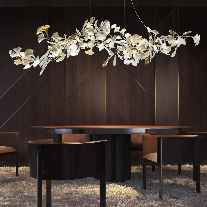Ceramic Ginkgo Chandelier I