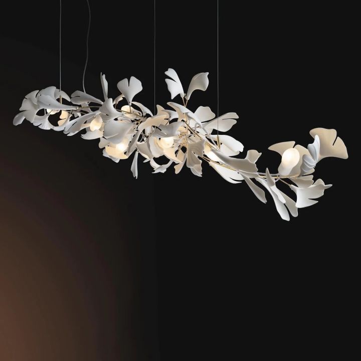 Ceramic Ginkgo Chandelier I