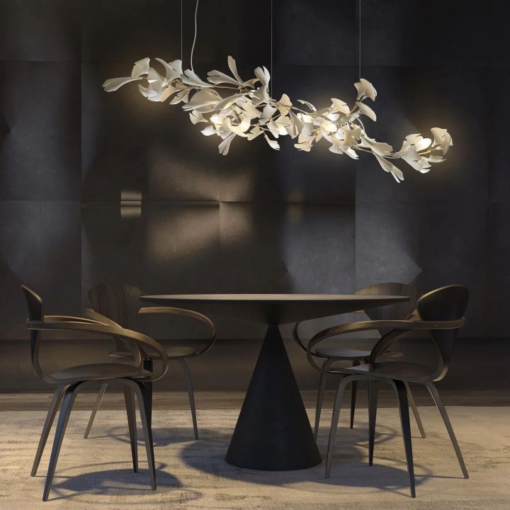 Ceramic Ginkgo Chandelier I