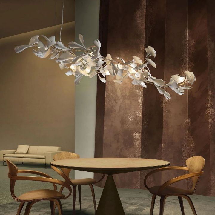 Ceramic Ginkgo Chandelier I