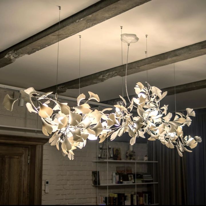Ceramic Ginkgo Chandelier I