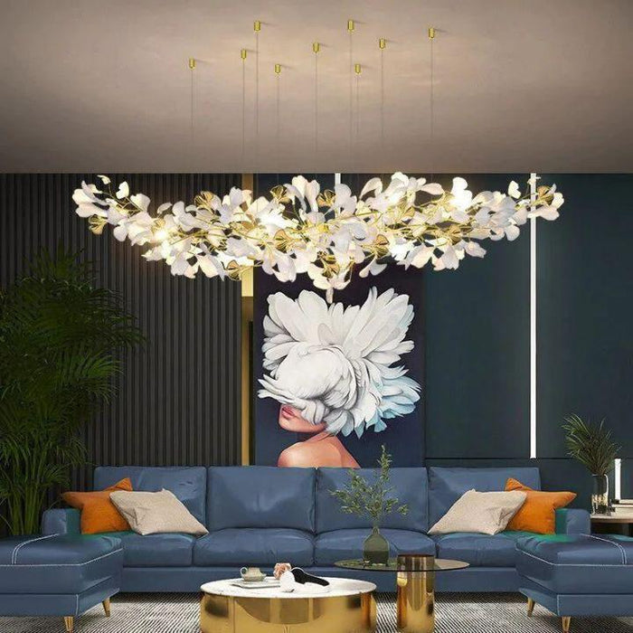 Ceramic Ginkgo Chandelier Style A