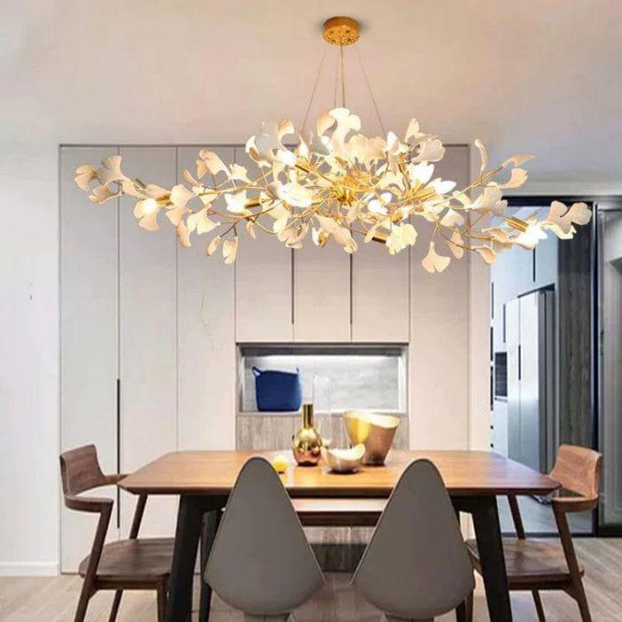 Ceramic Ginkgo Chandelier Style C